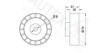 ROVER PQR10027 Tensioner Pulley, v-ribbed belt